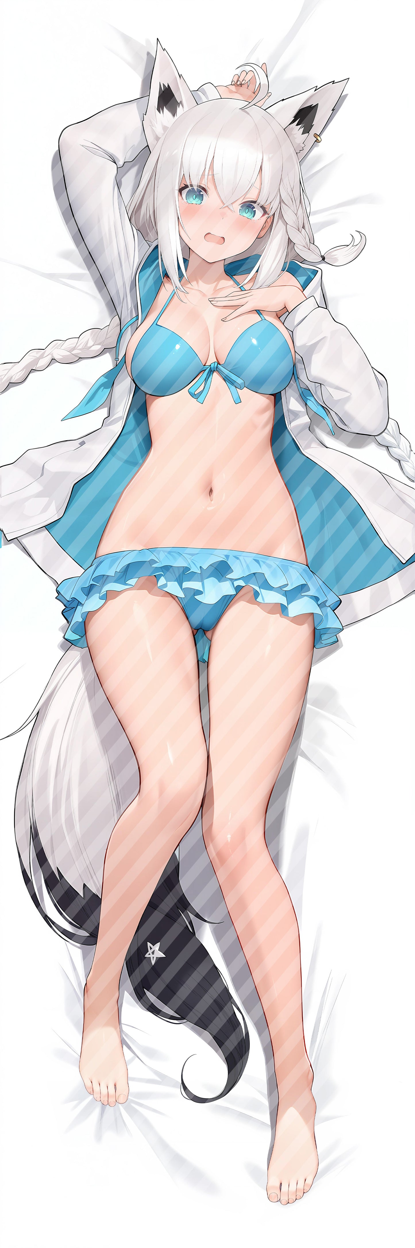 ホロライブ 白上 フブキの抱き枕カバー Hololive Shirakami Fubuki Bodypillow case