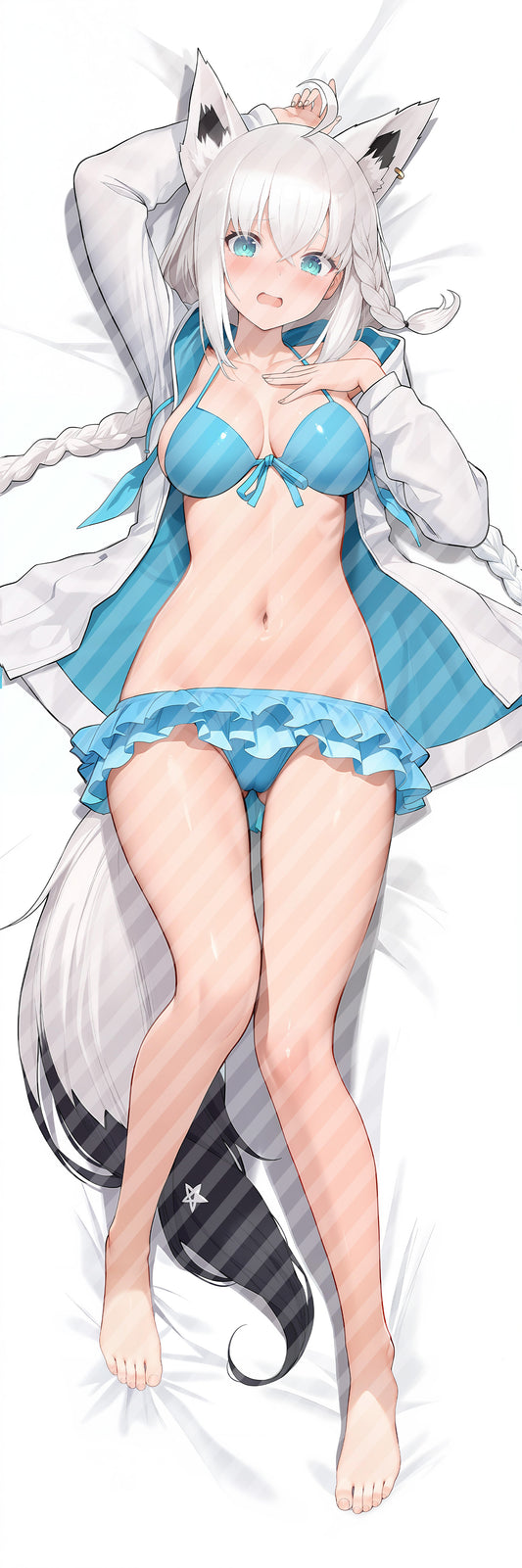 ホロライブ 白上 フブキの抱き枕カバー Hololive Shirakami Fubuki Bodypillow case
