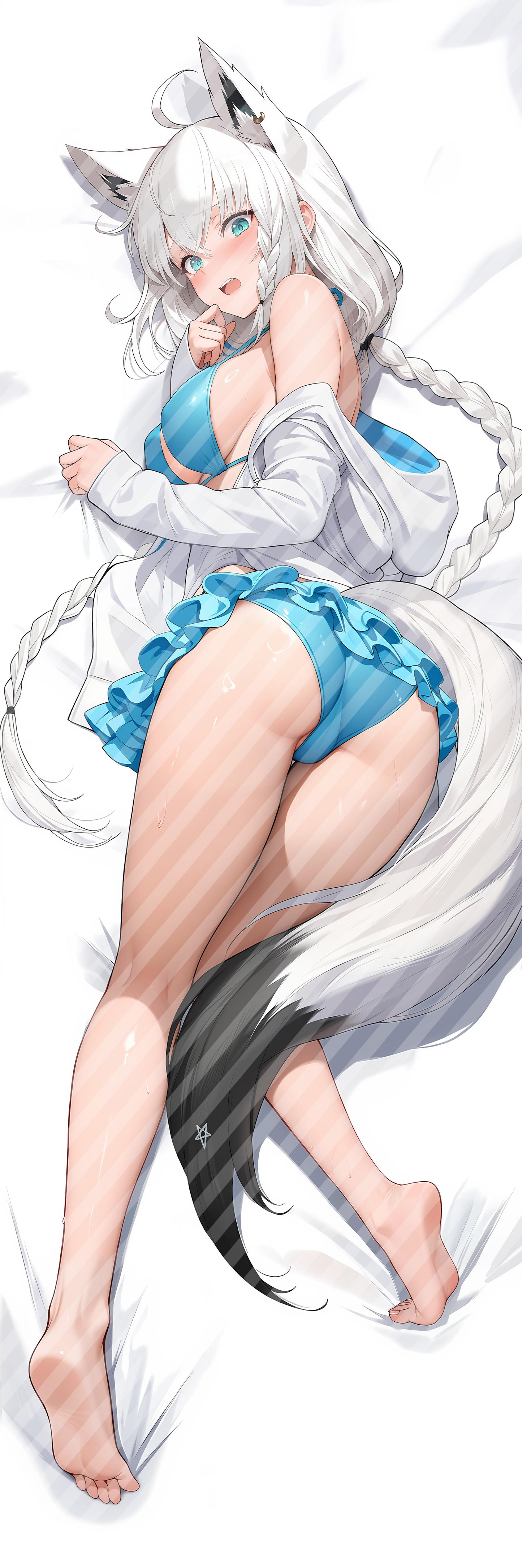 ホロライブ 白上 フブキの抱き枕カバー Hololive Shirakami Fubuki Bodypillow case