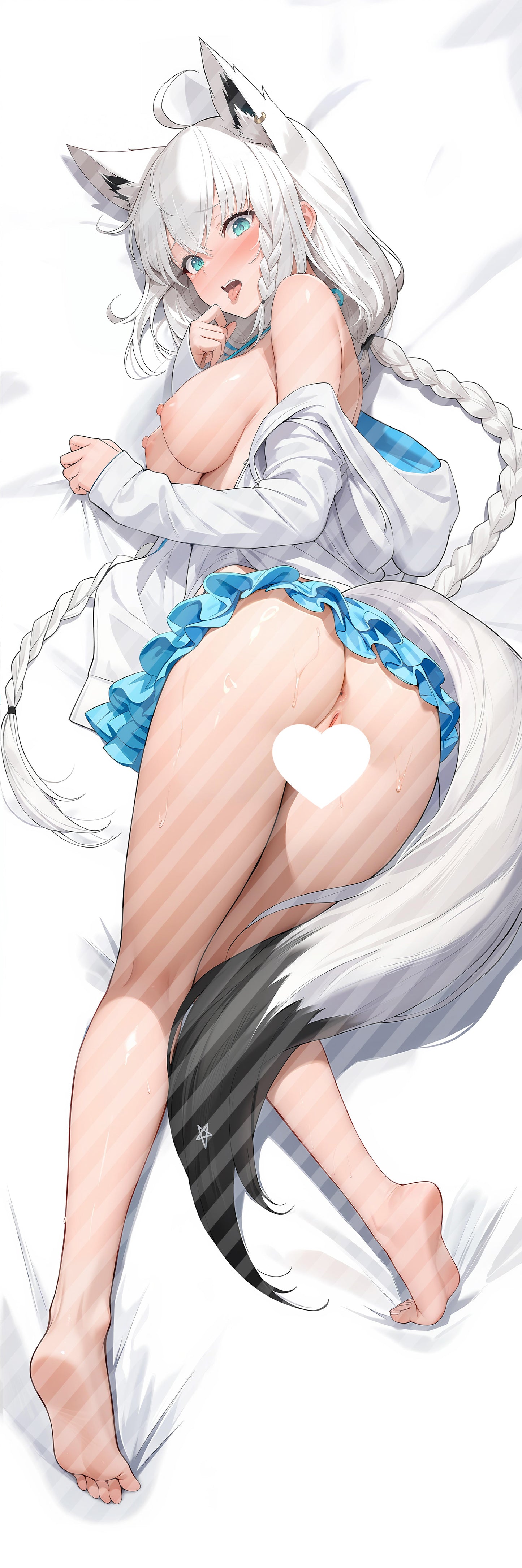 ホロライブ 白上 フブキの抱き枕カバー Hololive Shirakami Fubuki Bodypillow case