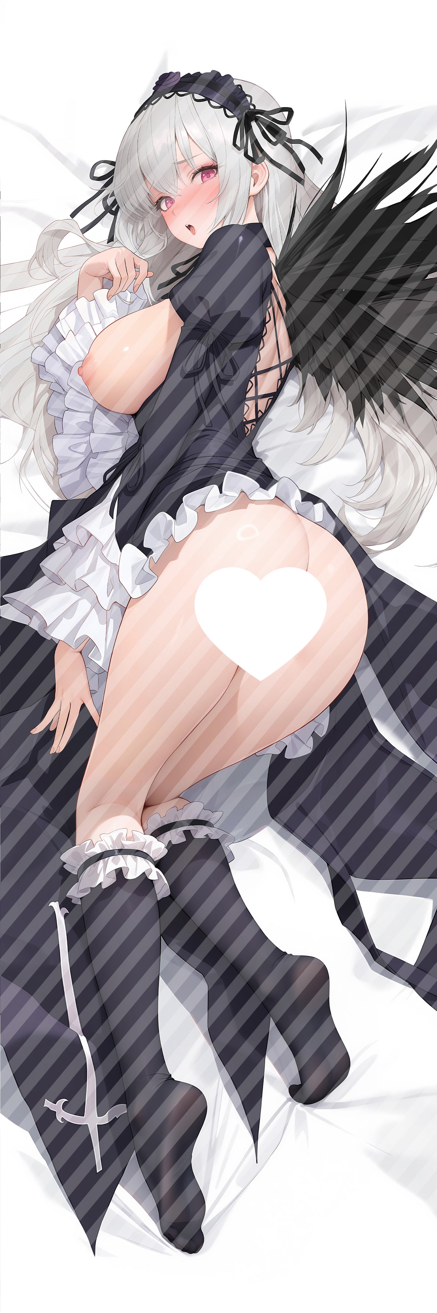 ローゼンメイデン 水銀燈の抱き枕カバー Rozen Maiden Mercury Lampe Bodypillow case